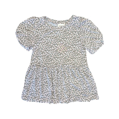 Blush Leopard Puff Sleeve Top