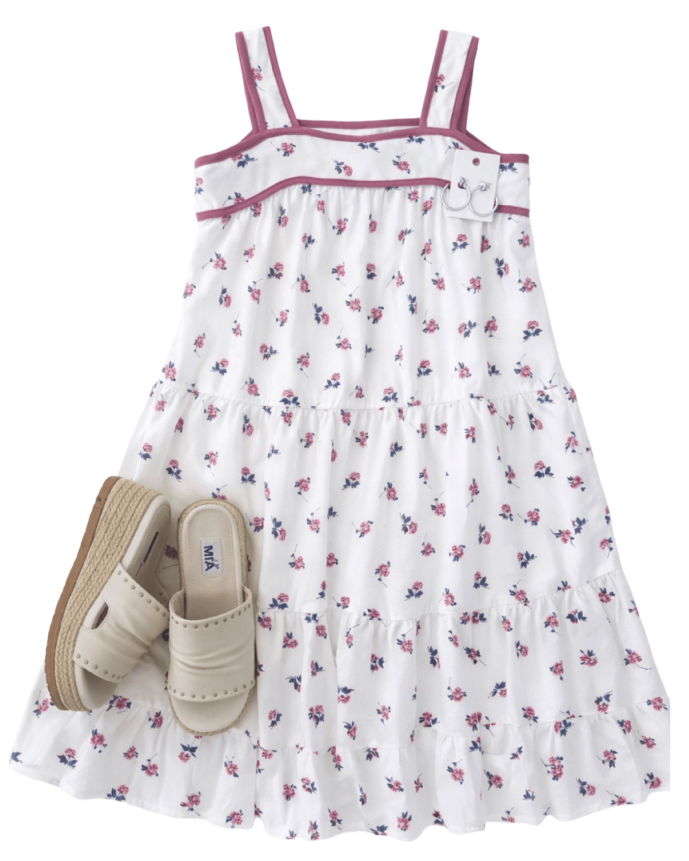 Purple Floral Tank Dress for Girls – Tween Summer Boutique Dress – Izzy ...
