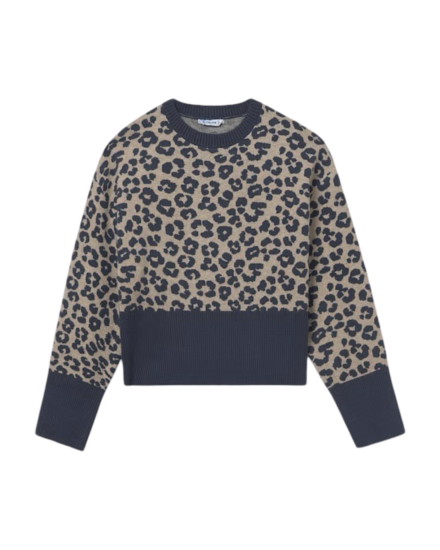 Blue Leopard Sweater