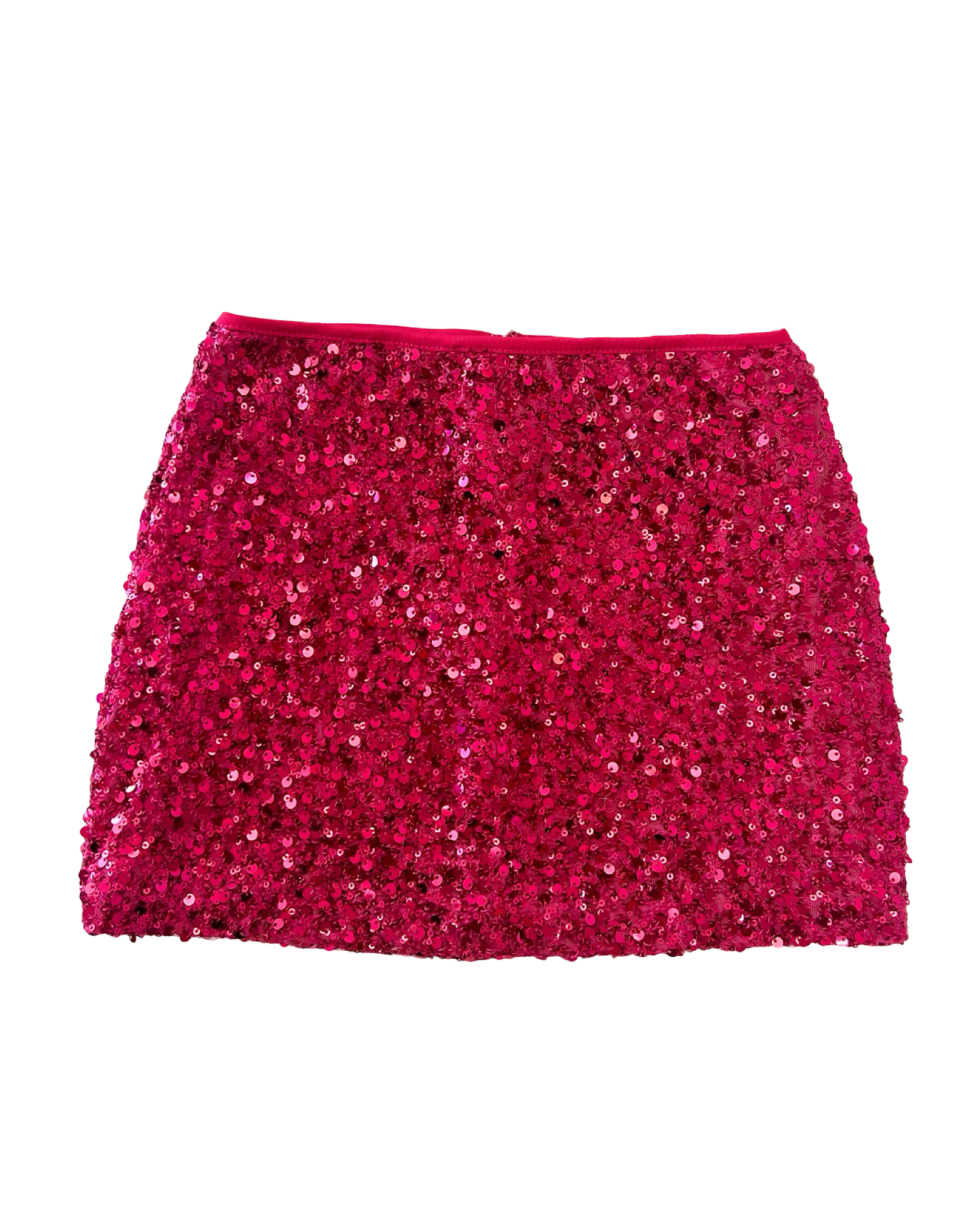 Flowers By Zoe Hot Pink Sequin Mini Skirt