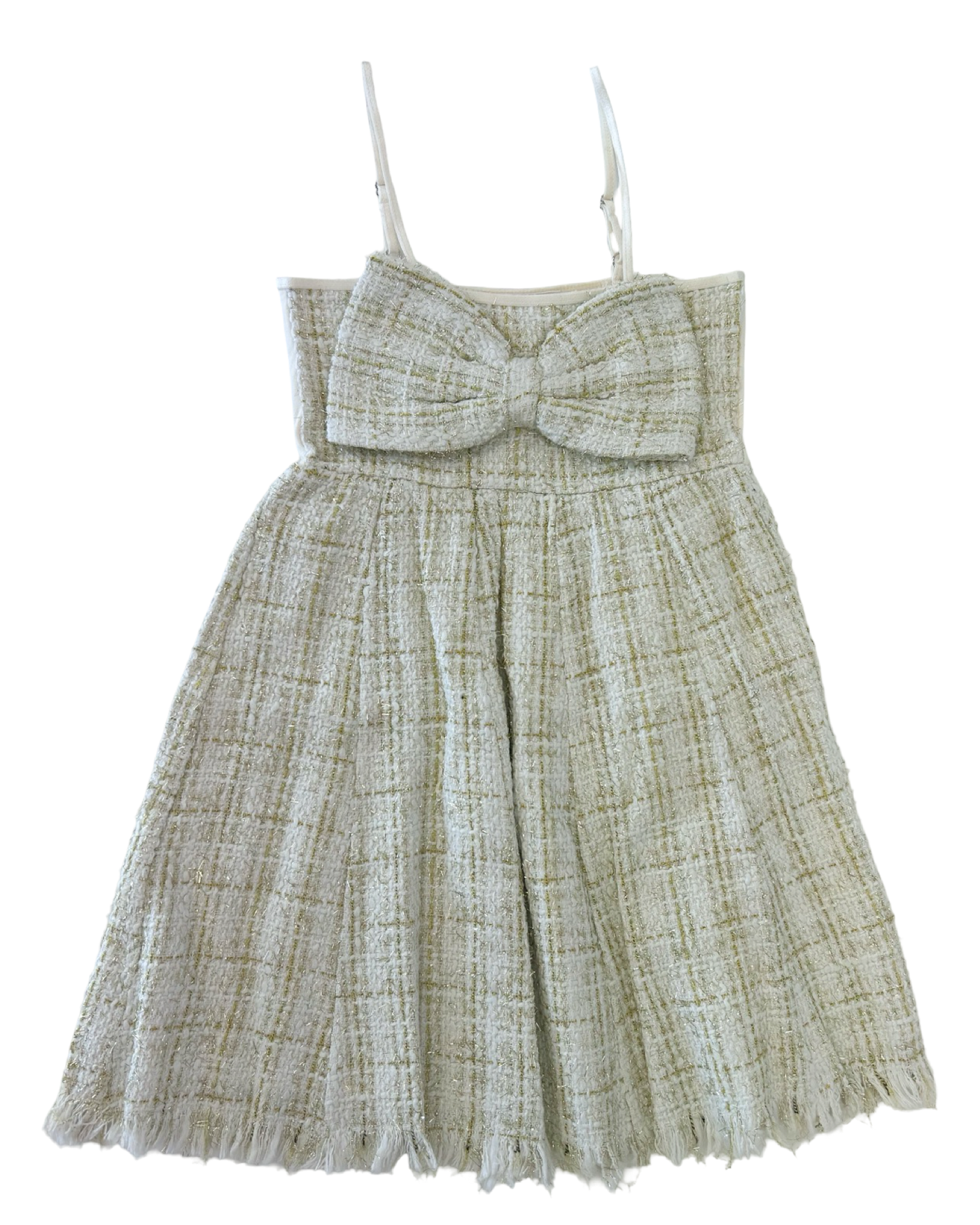 Remi Coco Tweed Bow Detail Dress