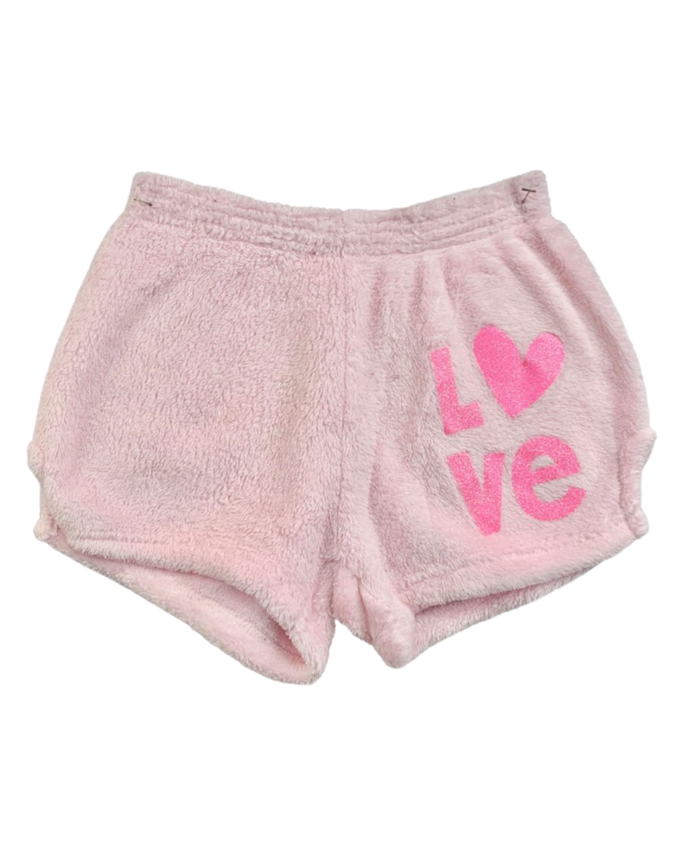 Light Pink Love Plush Shorts